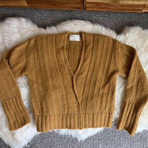 mustard wool sweater